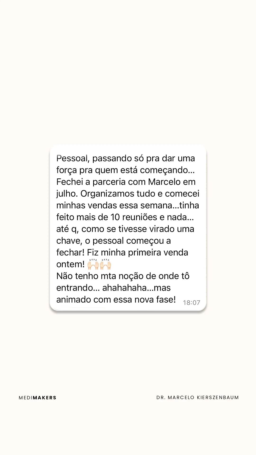 Depoimento de médico mentorado por Marcelo Kierszenbaum 9